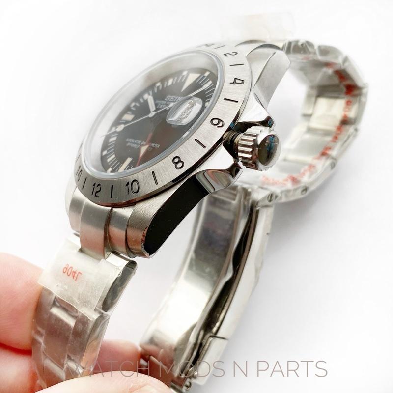WMNP Exclusive Seiko mod vintage 39mm explorer 2. Dengan Seiko Movement Cal NH34 GMT
