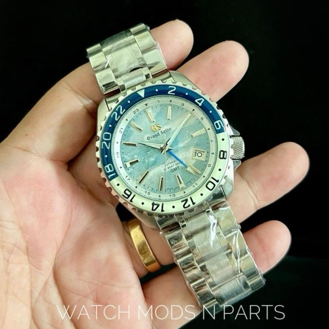 Custom Mod Grand Seiko GS GMT 42mm The Sea Of Cloud Seiko NH34 Movement