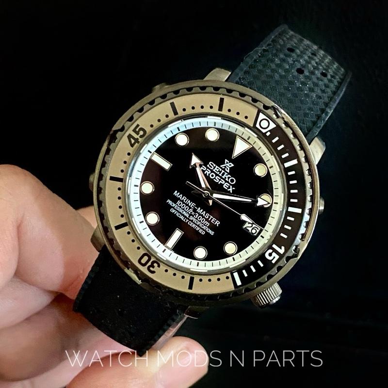 WMNP Seiko Mod Tuna style 43mm sub prospex dial with Seiko Movement 4r35b