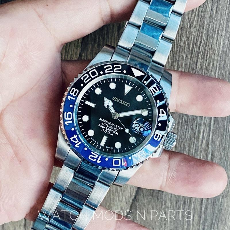 WMNP Seiko Mod Movement Seiko NH35 Batman GMT Bezel