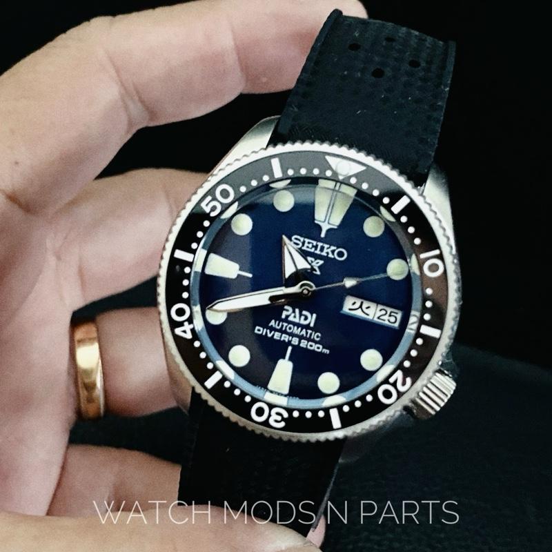 Seiko Skx013 mod 37mm Body Blue Padi dial Kanji Day with Seiko NH36 Movement