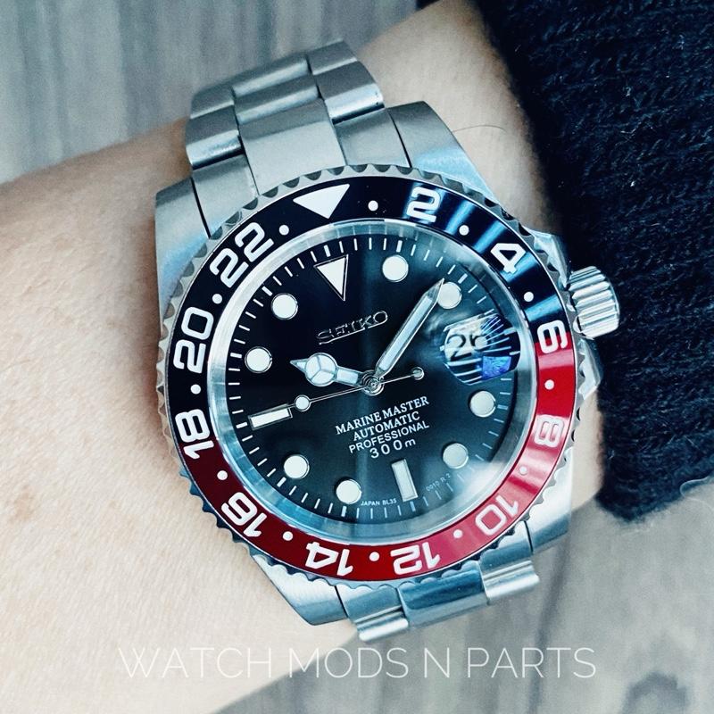 WMNP Seiko Mod Movement Seiko NH35 Coke GMT Bezel