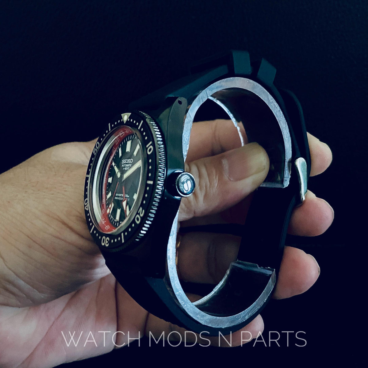 WMNP Seiko Mod 62mas movement NH34 dan Red GMT Chapter Ring 24h