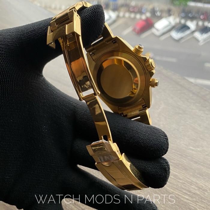 WMNP Seiko Mod Homage John Mayer Custom Chrono Speedtimer Daytona VK63 Green Gold Dial