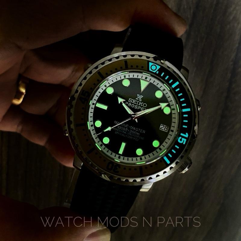 WMNP Seiko Mod Tuna style 43mm sub prospex dial with Seiko Movement 4r35b