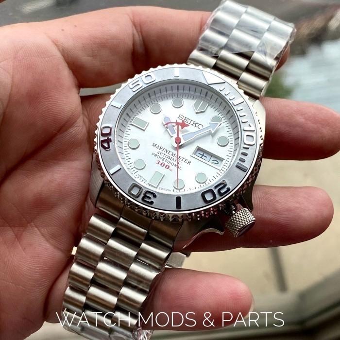 WMNP Seiko Mod Marine Master 300m Silver Mesin Seiko nh36a