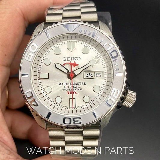 WMNP Seiko Mod Marine Master 300m Silver Mesin Seiko nh36a