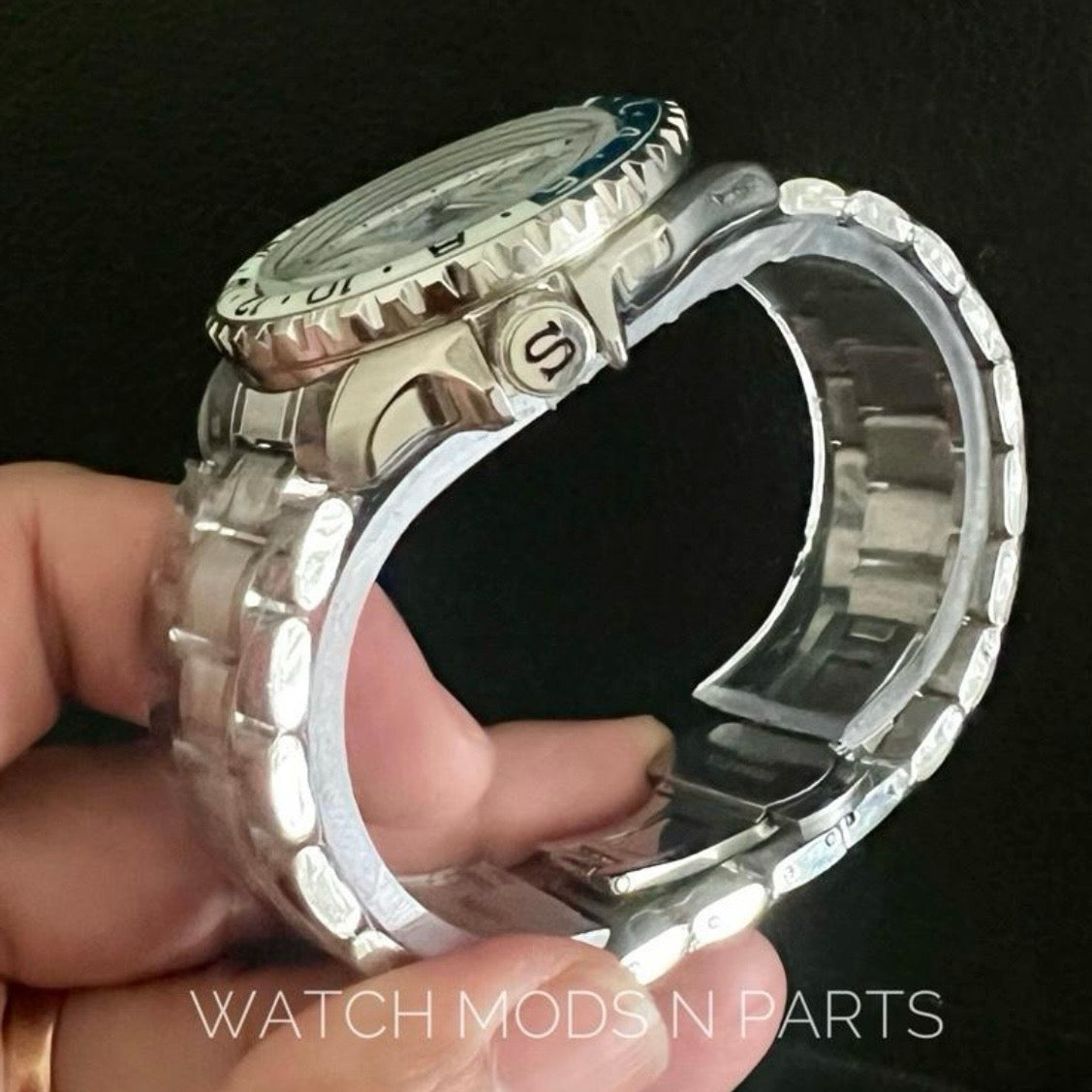 Custom Mod Grand Seiko GS GMT 42mm The Sea Of Cloud Seiko NH34 Movement