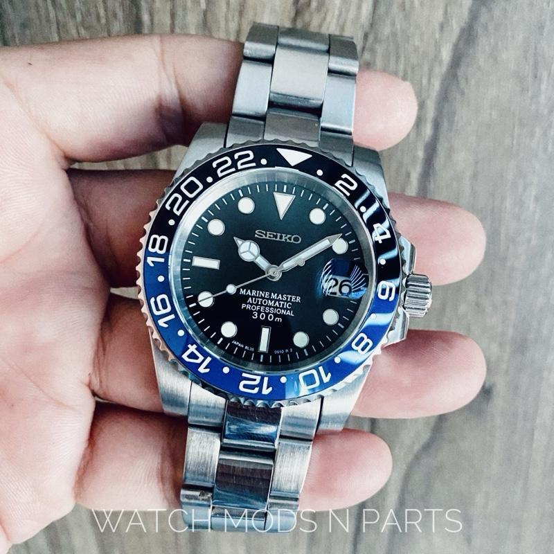 WMNP Seiko Mod Movement Seiko NH35 Batman GMT Bezel