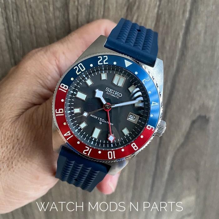 WMNP Seiko Mod TDR GMT Black Bay Homage 40mm Lume Bezel With Movement NH34 GMT