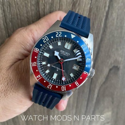 WMNP Seiko Mod TDR GMT Black Bay Homage 40mm Lume Bezel With Movement NH34 GMT