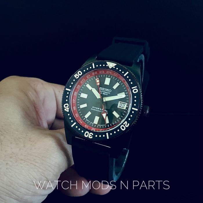 WMNP Seiko Mod 62mas movement NH34 dan Red GMT Chapter Ring 24h
