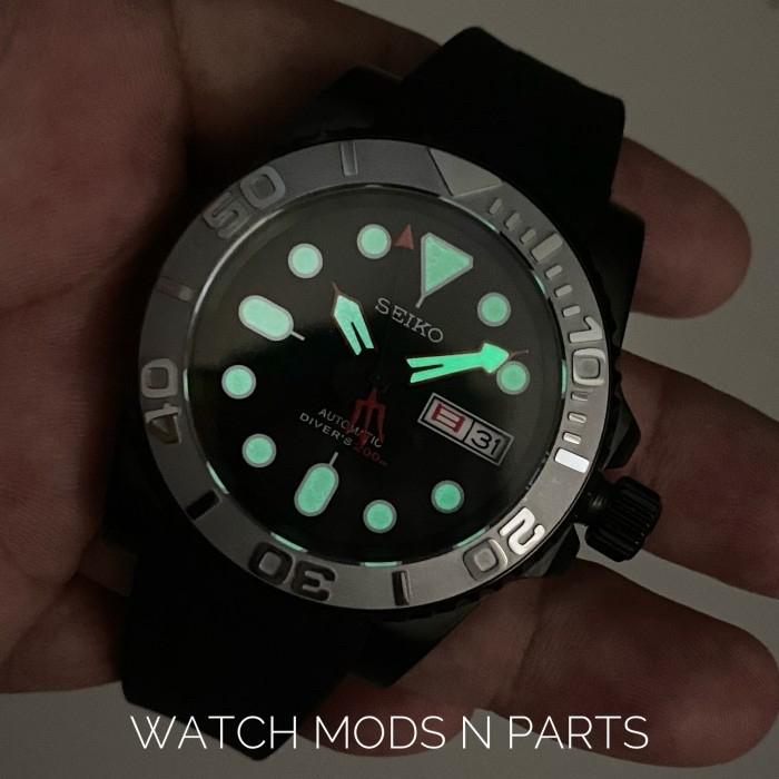 WMNP Exclusive Seiko Yachtmaster black grey with seiko nh36a movement