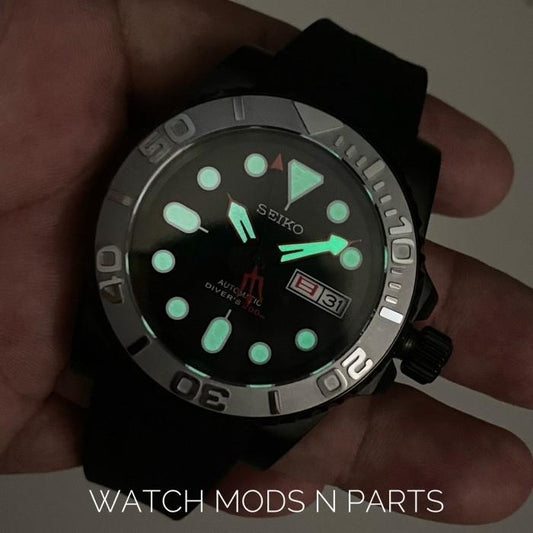 WMNP Exclusive Seiko Yachtmaster black grey with seiko nh36a movement