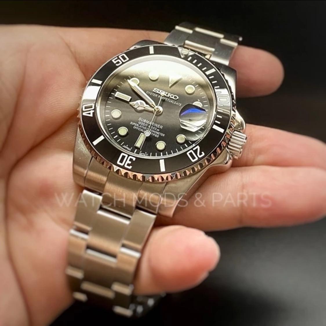 Seiko Mod Submariner Marine Master 4R35 Gold Rotor 40mm