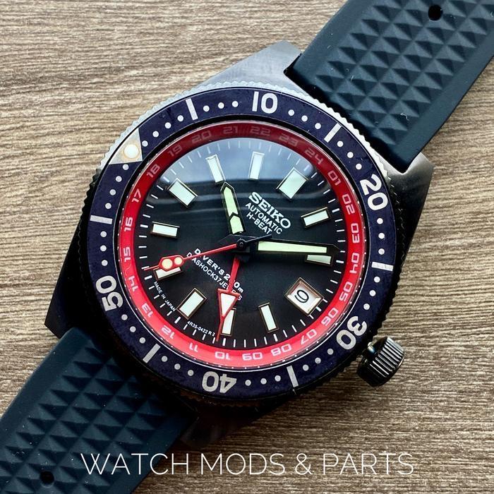 WMNP Seiko Mod 62mas movement NH34 dan Red GMT Chapter Ring 24h