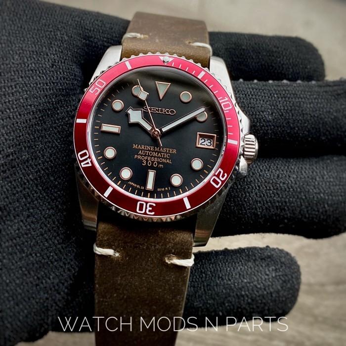 WMNP Exclusive Seiko Vintage TDR Black Bay 54 Red Rose Mod Homage 36mm Mid Size