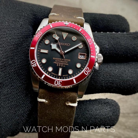 WMNP Exclusive Seiko Vintage TDR Black Bay 54 Red Rose Mod Homage 36mm Mid Size