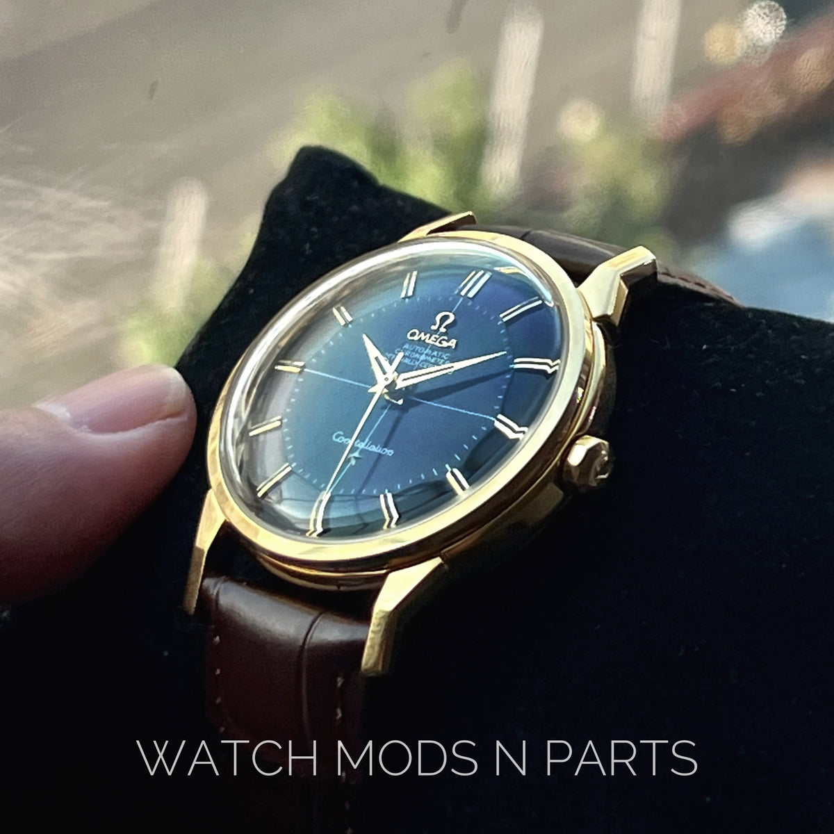 An Omega Constellation Pie Pan Black Dial