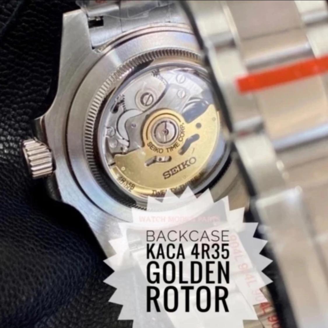 Seiko Mod Submariner Marine Master 4R35 Gold Rotor 40mm