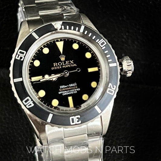 Custom Mod Vintage Rolex 6538 4 liner big brevet Crown