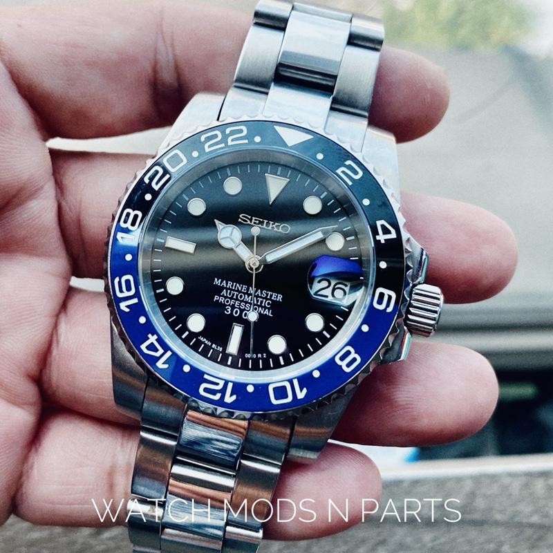 WMNP Seiko Mod Movement Seiko NH35 Batman GMT Bezel