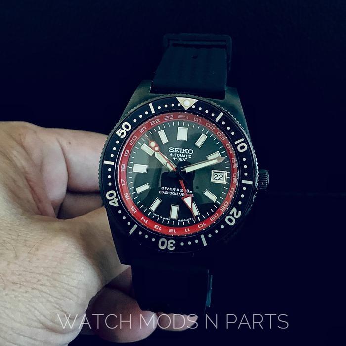 WMNP Seiko Mod 62mas movement NH34 dan Red GMT Chapter Ring 24h
