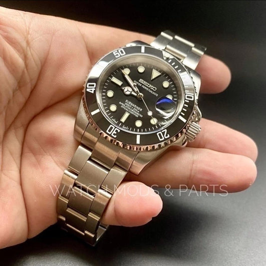 Seiko Mod Submariner Marine Master 4R35 Gold Rotor 40mm