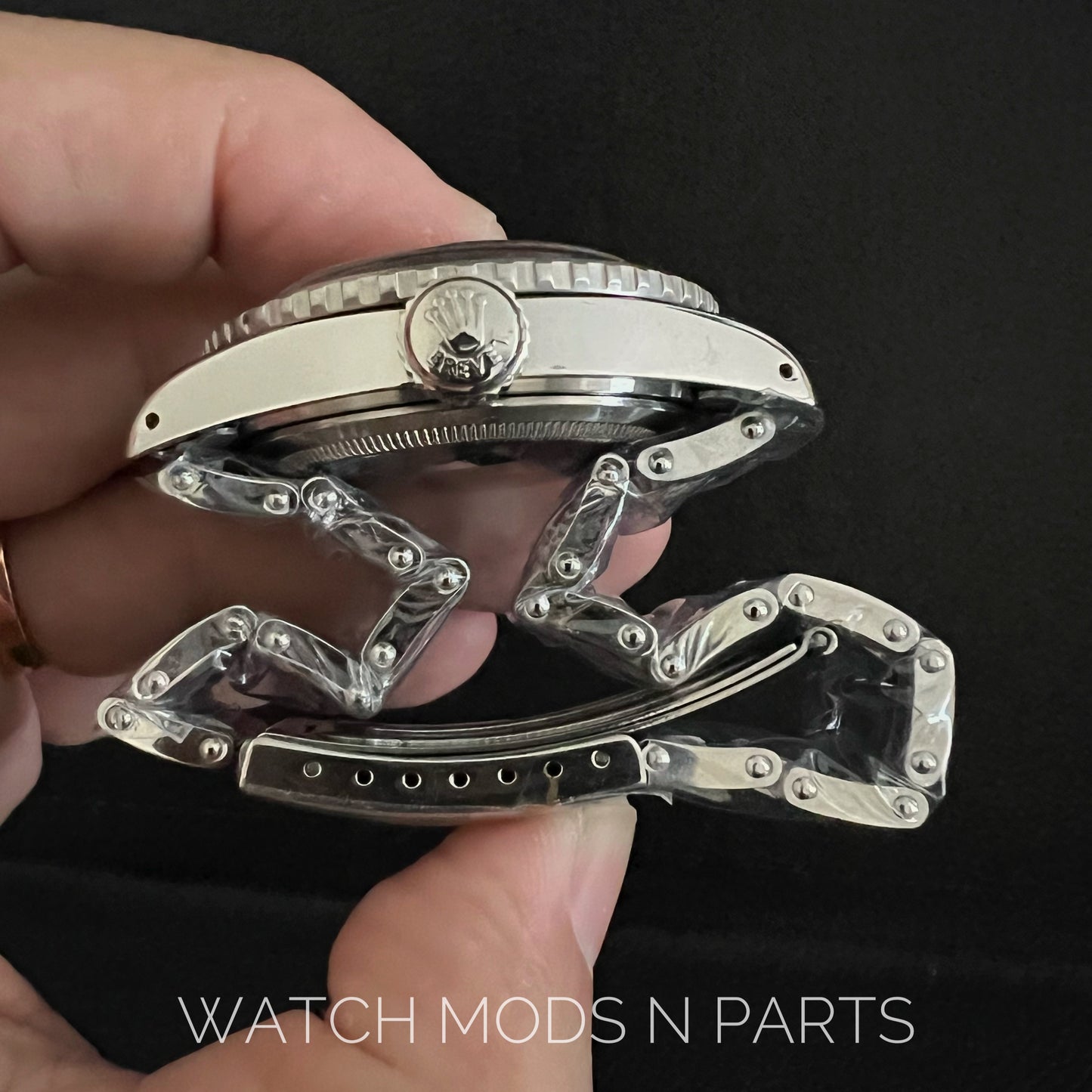 Custom Mod Vintage Rolex 6538 4 liner big brevet Crown