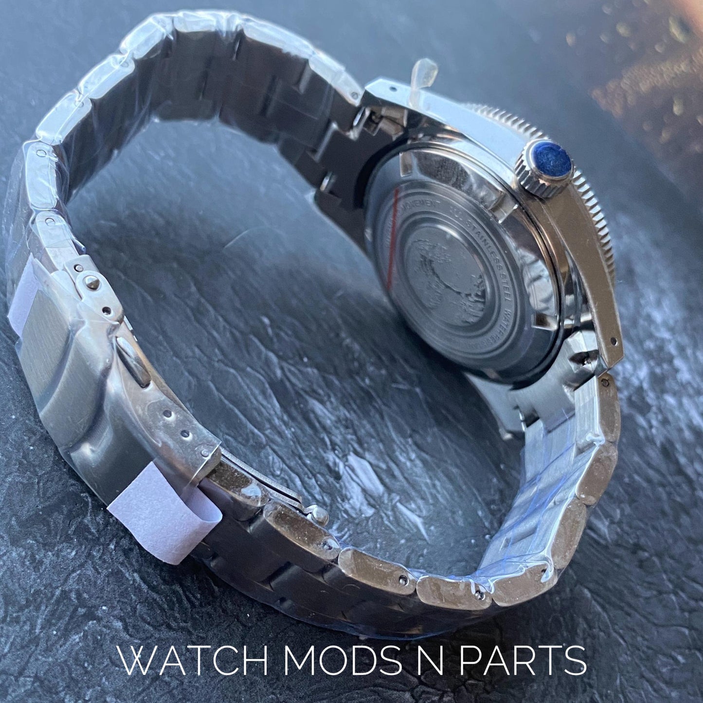 WMNP 62mas mod 41mm Marine Master Top Hat Double Dome Sapphire Crystal Blue AR with Seiko Cal nh35 Movement