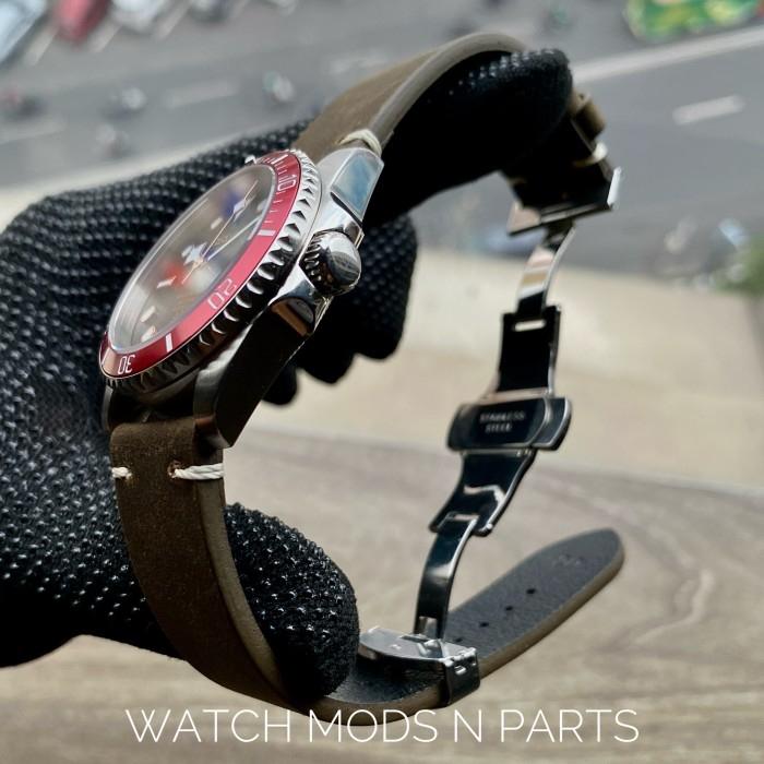 WMNP Exclusive Seiko Vintage TDR Black Bay 54 Red Rose Mod Homage 36mm Mid Size