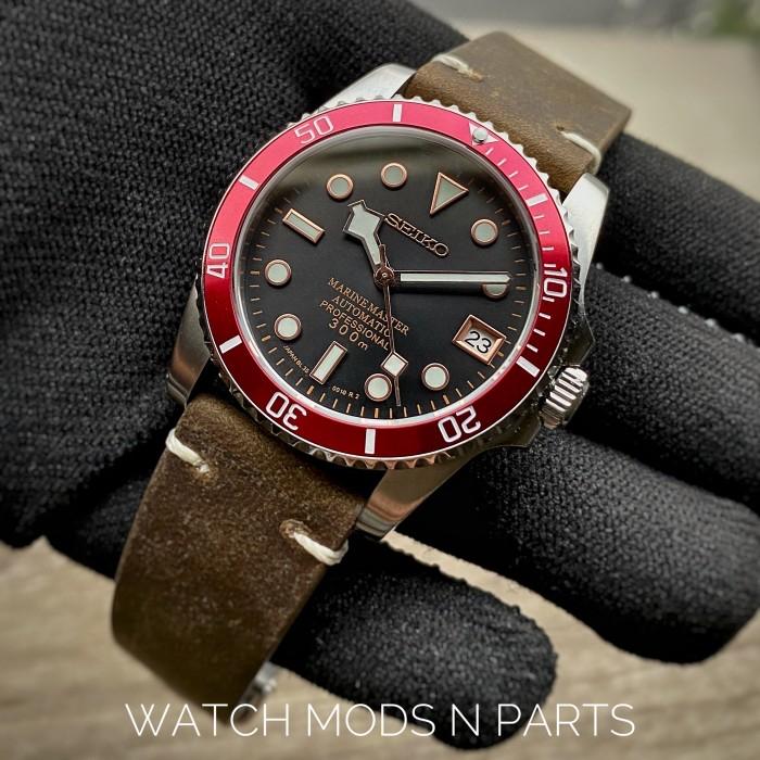 WMNP Exclusive Seiko Vintage TDR Black Bay 54 Red Rose Mod Homage 36mm Mid Size