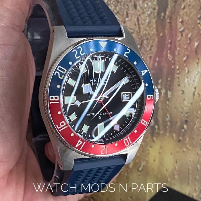 WMNP Seiko Mod TDR GMT Black Bay Homage 40mm Lume Bezel With Movement NH34 GMT