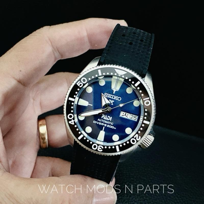 Seiko Skx013 mod 37mm Body Blue Padi dial Kanji Day with Seiko NH36 Movement