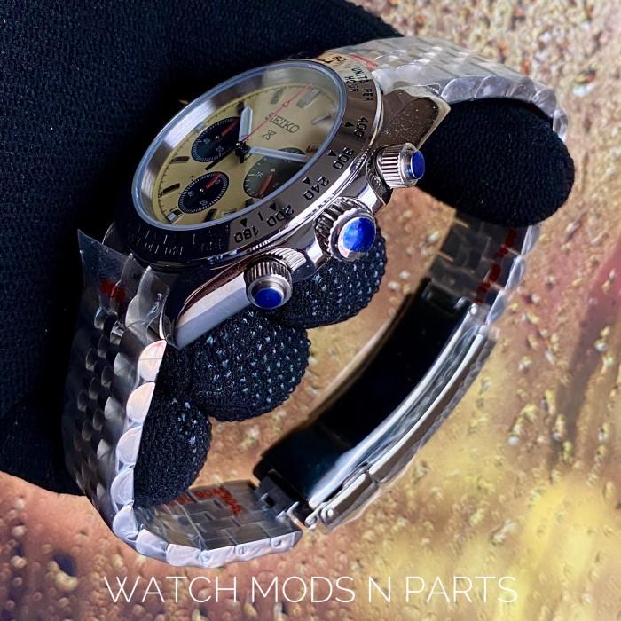 WMNP Seiko Custom Chrono Speedtimer Daytona Seiko VK63 Cream Yellow