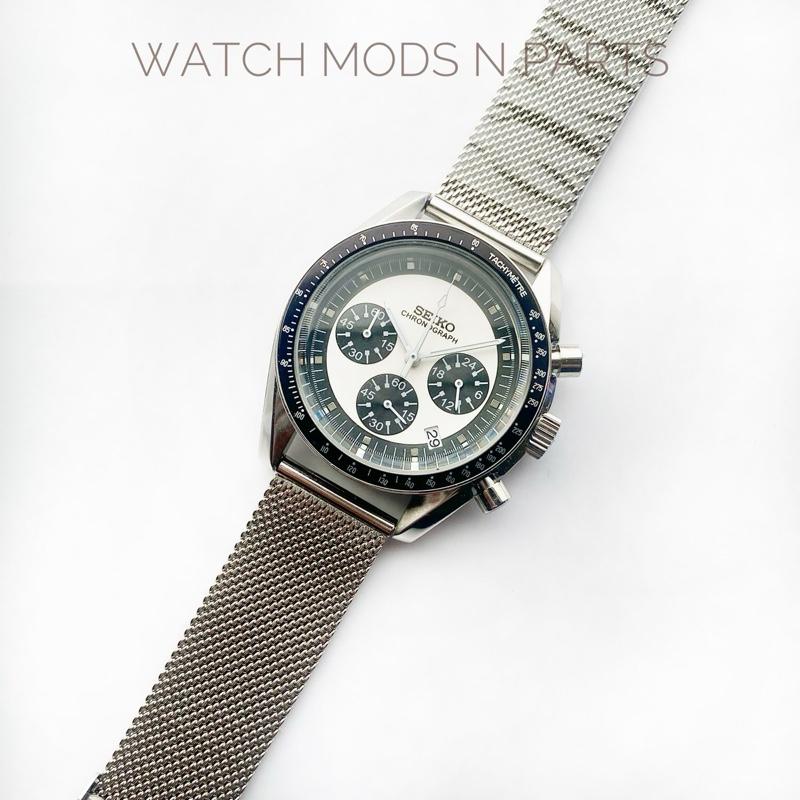 WMNP Seiko Mod Custom Chrono Classic Vintage Speedtimer Speed Master, with Seiko Cal VK63 Movement